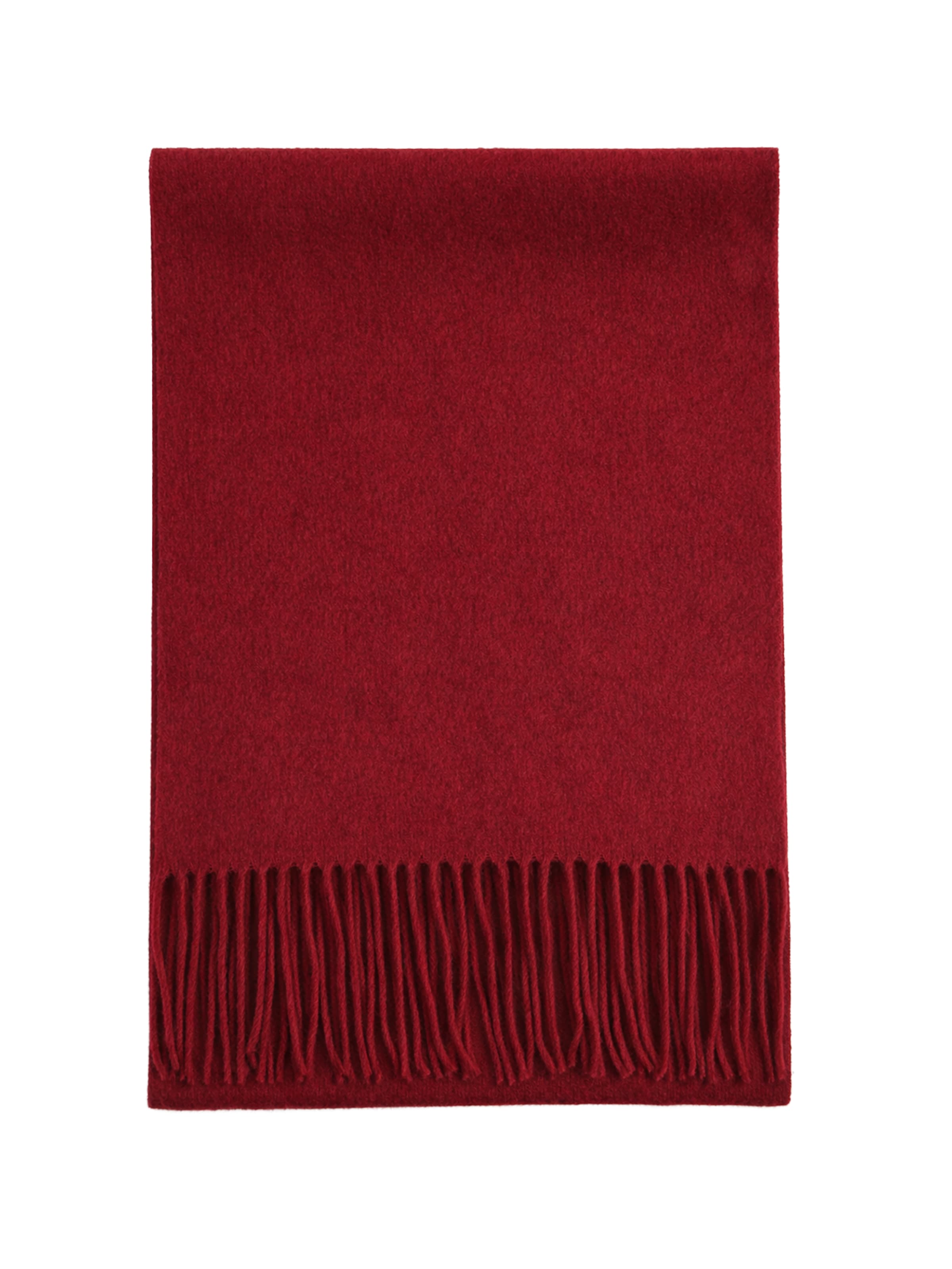 Écharpe 'Unisex Cashmere Fringed Scarf' GOBI Cashmere en rouge : devant