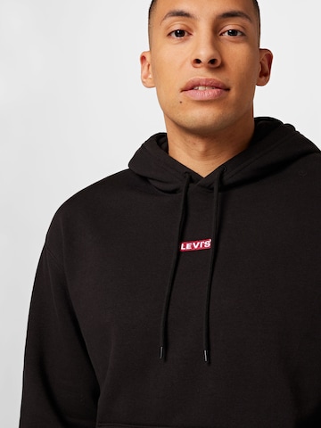 LEVI'S ® Sweatshirt 'Relaxed Baby Tab Hoodie' in Schwarz