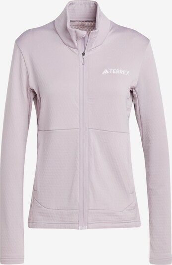 ADIDAS TERREX Funktionsfleecejacke in lila / weiß, Produktansicht