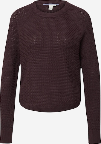 Pull-over QS en violet : devant