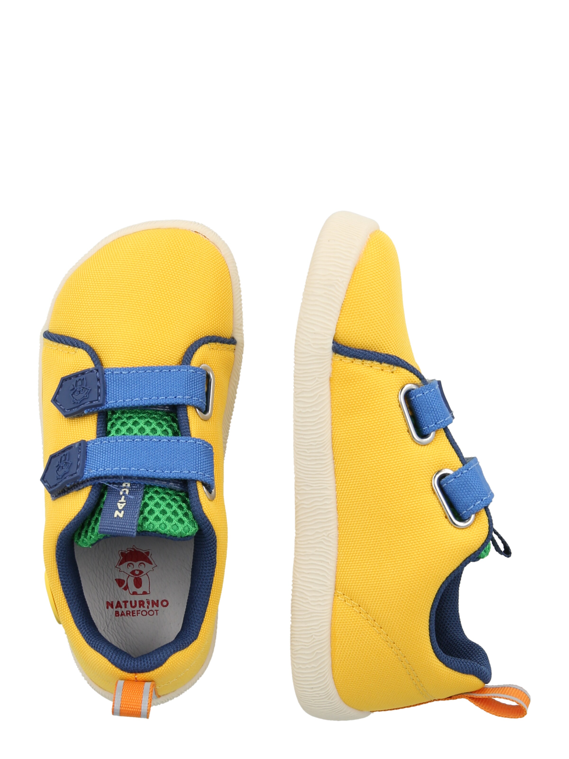 geltona NATURINO Pirmieji vaiko vaikščiojimo bateliai 'YOMPY'