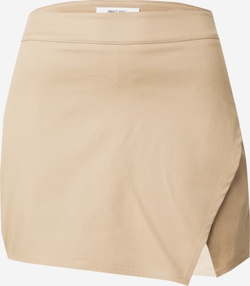 Pantalon 'Emma' ABOUT YOU en beige : devant