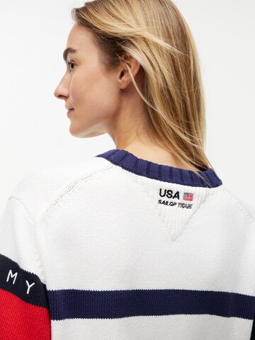 Pull-over 'US SAILGP' TOMMY HILFIGER en blanc