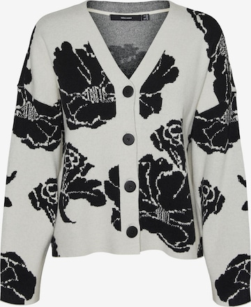 VERO MODA Strickjacke 'FLORA' in Weiß: predná strana