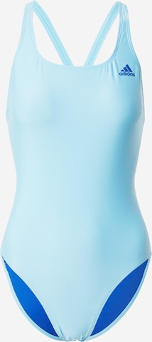 ADIDAS SPORTSWEAR - Soutien Bustier Fato de banho desportivo 'Sh3.Ro Solid' em azul: frente