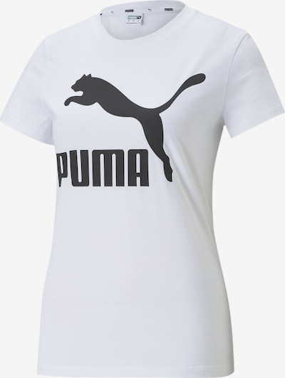 PUMA Μπλουζάκι 'Classic' σε μαύρο / λευκό, Άποψη προϊόντος