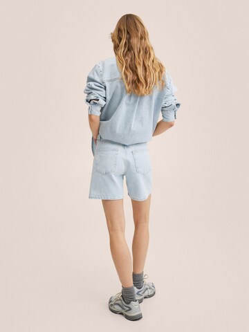MANGO Regular Shorts 'ZAIDA' in Blau