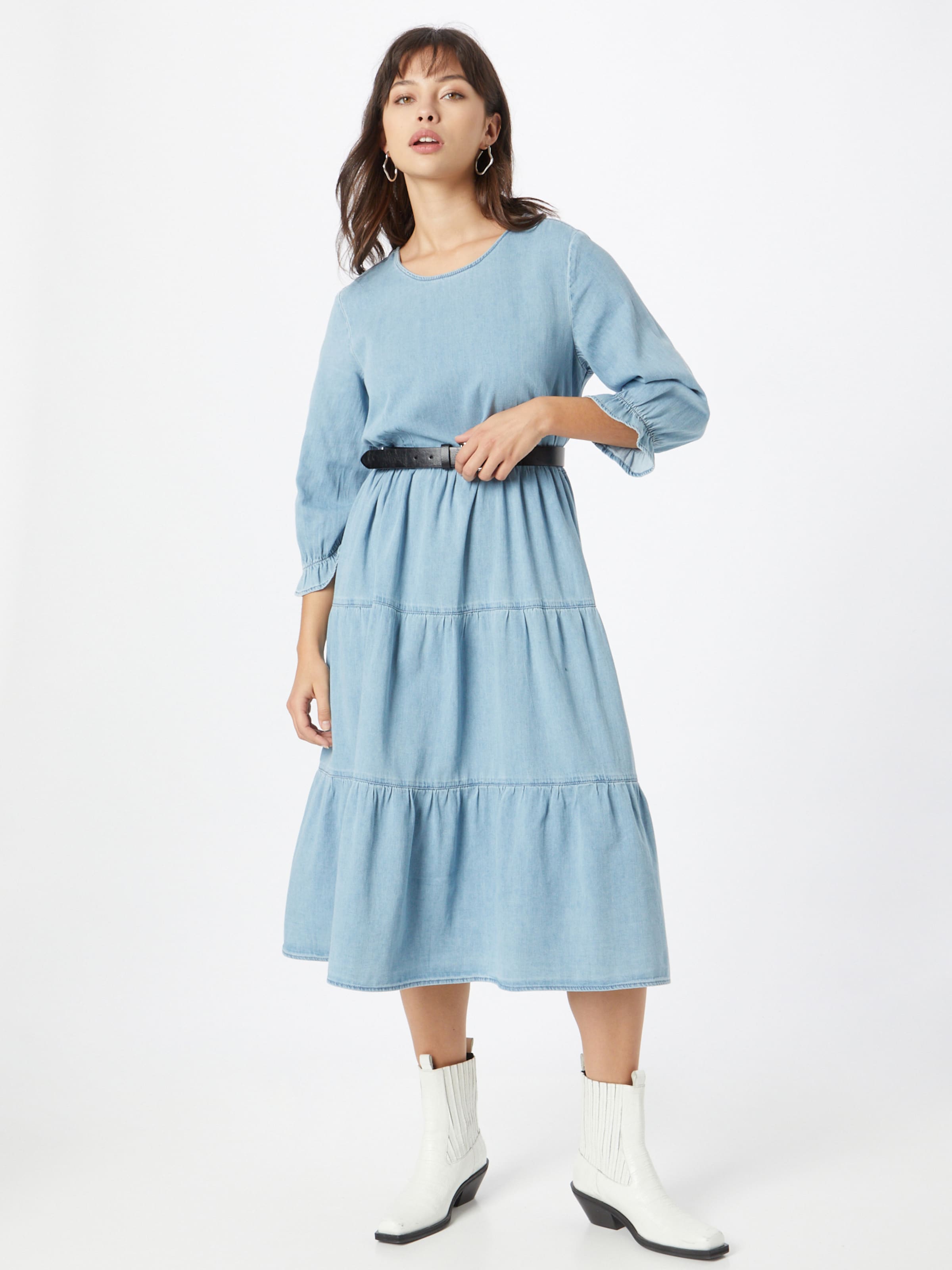Frauen Große Größen Cream Kleid 'Maj' in Blau - HA87156 Frauen Große Größen Cream Kleid 'Maj' in Blau - HA87156
