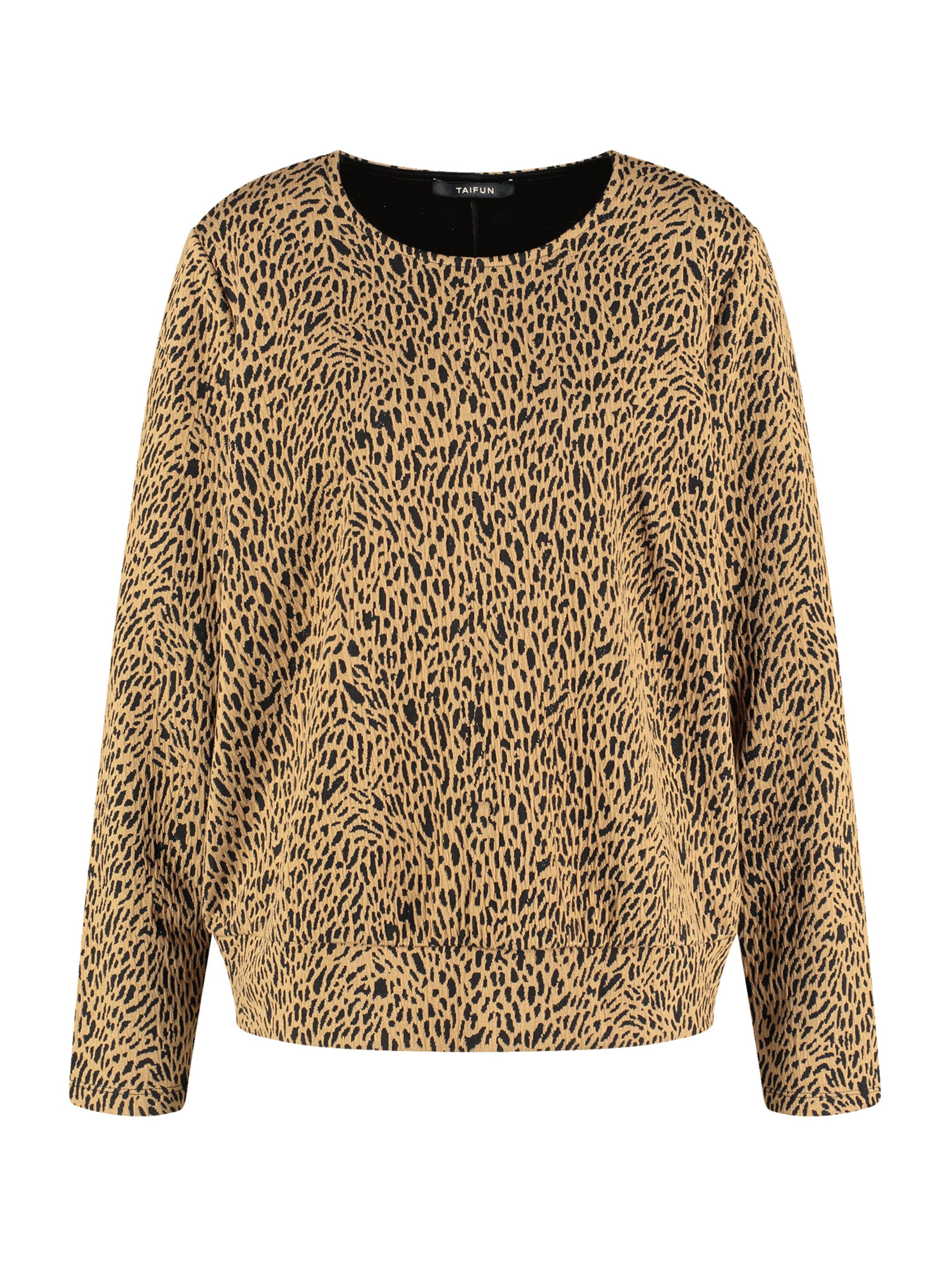 TAIFUN Μπλουζάκι σε καφέ: μπροστά