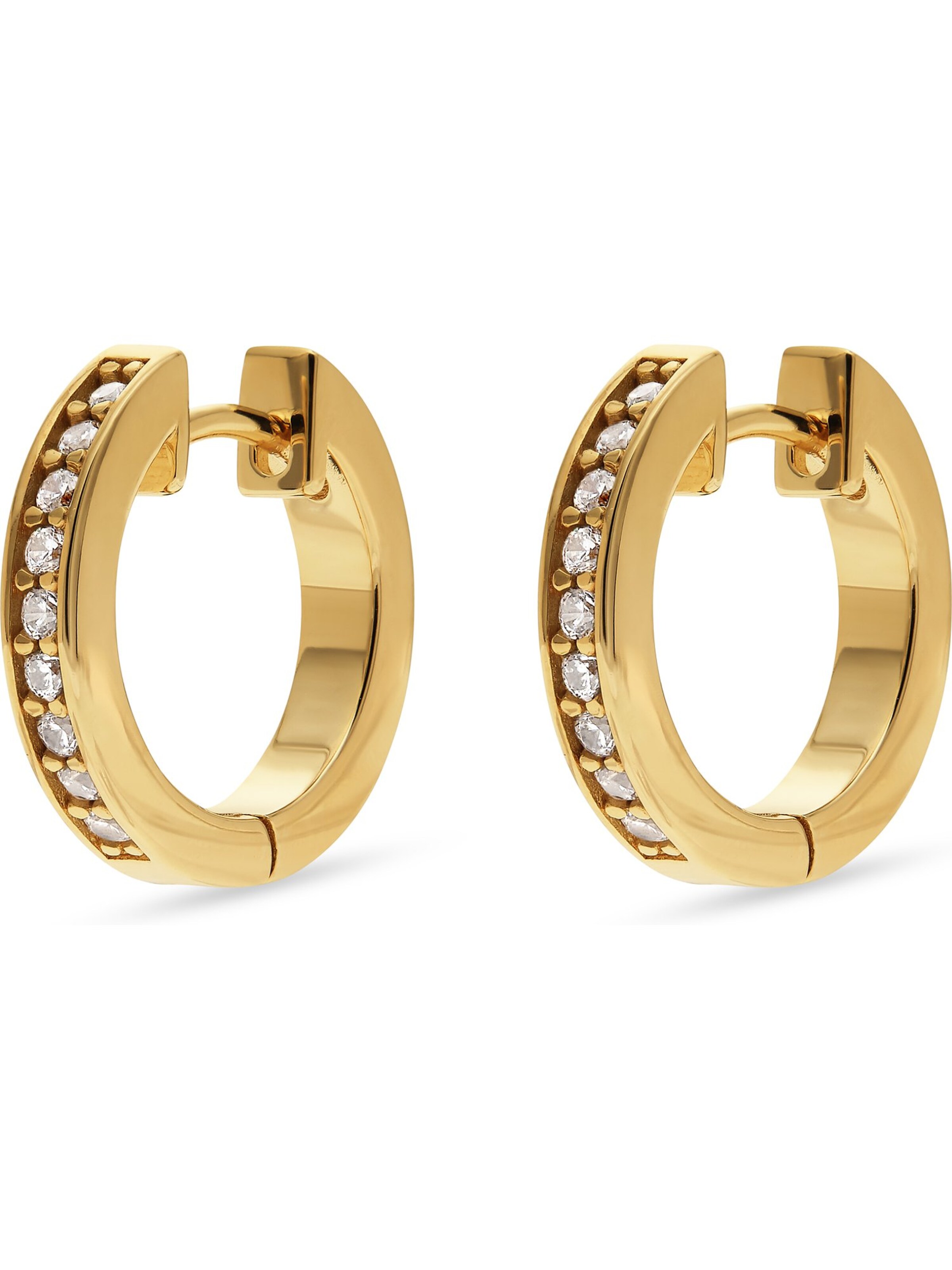 JETTE Ohrringe in Gelb: Vorderseite