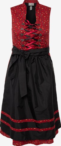 Ulla Popken Dirndl in Red: front