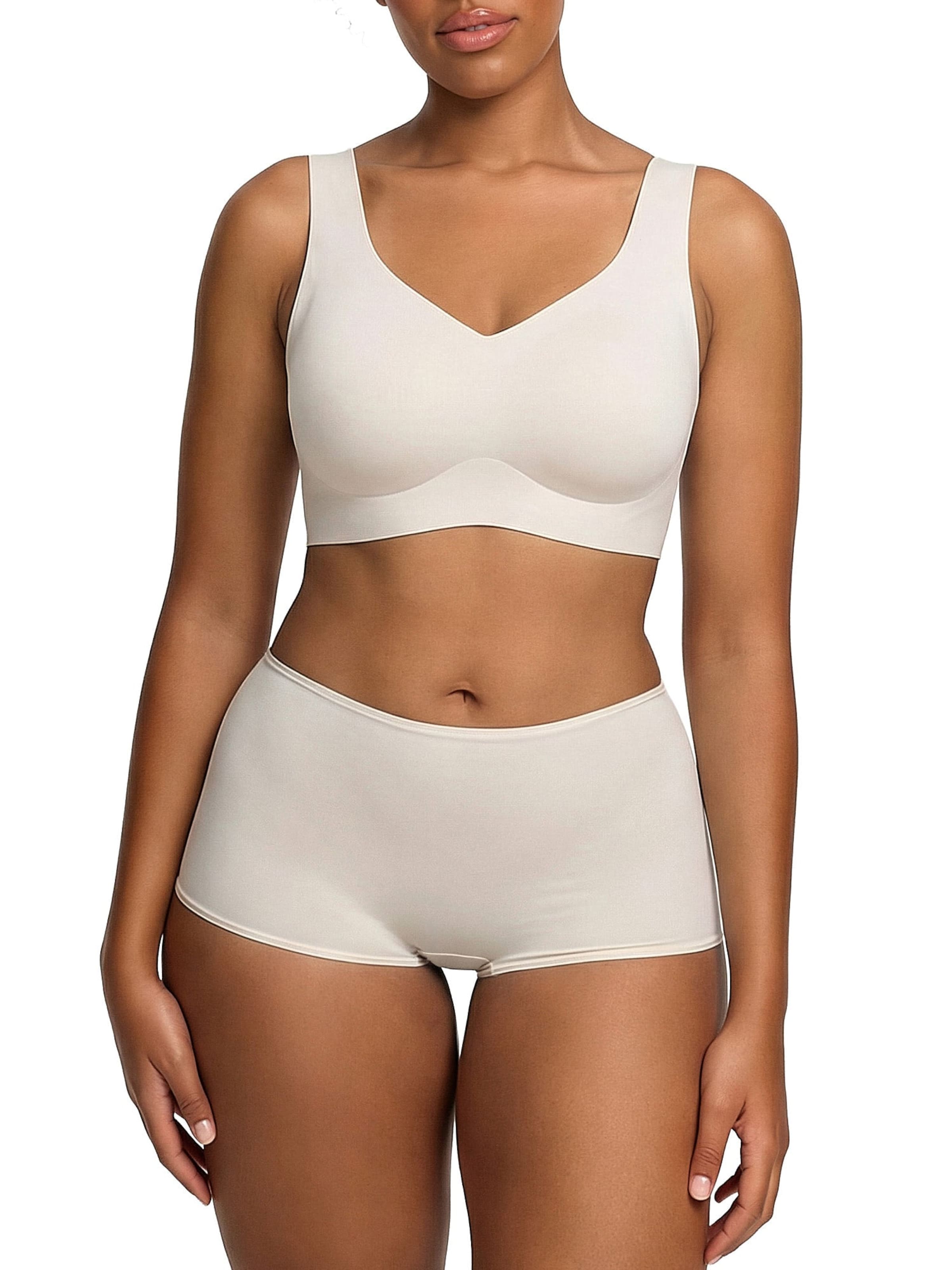 cfab by creamy fabrics Minimizer 'Comfort Minimizer Back Support BH' in Beige: voorkant