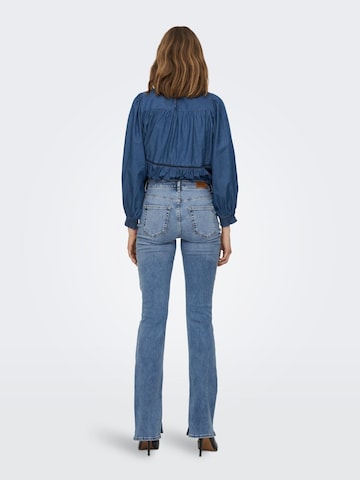 ONLY Flared Jeans 'BLUSH' in Blue