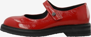 Ca'Shott Ballerinasko med rem 'Betty' i rød: forside