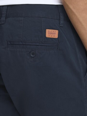 BLEND Regular Chino trousers 'Sasuke' in Blue