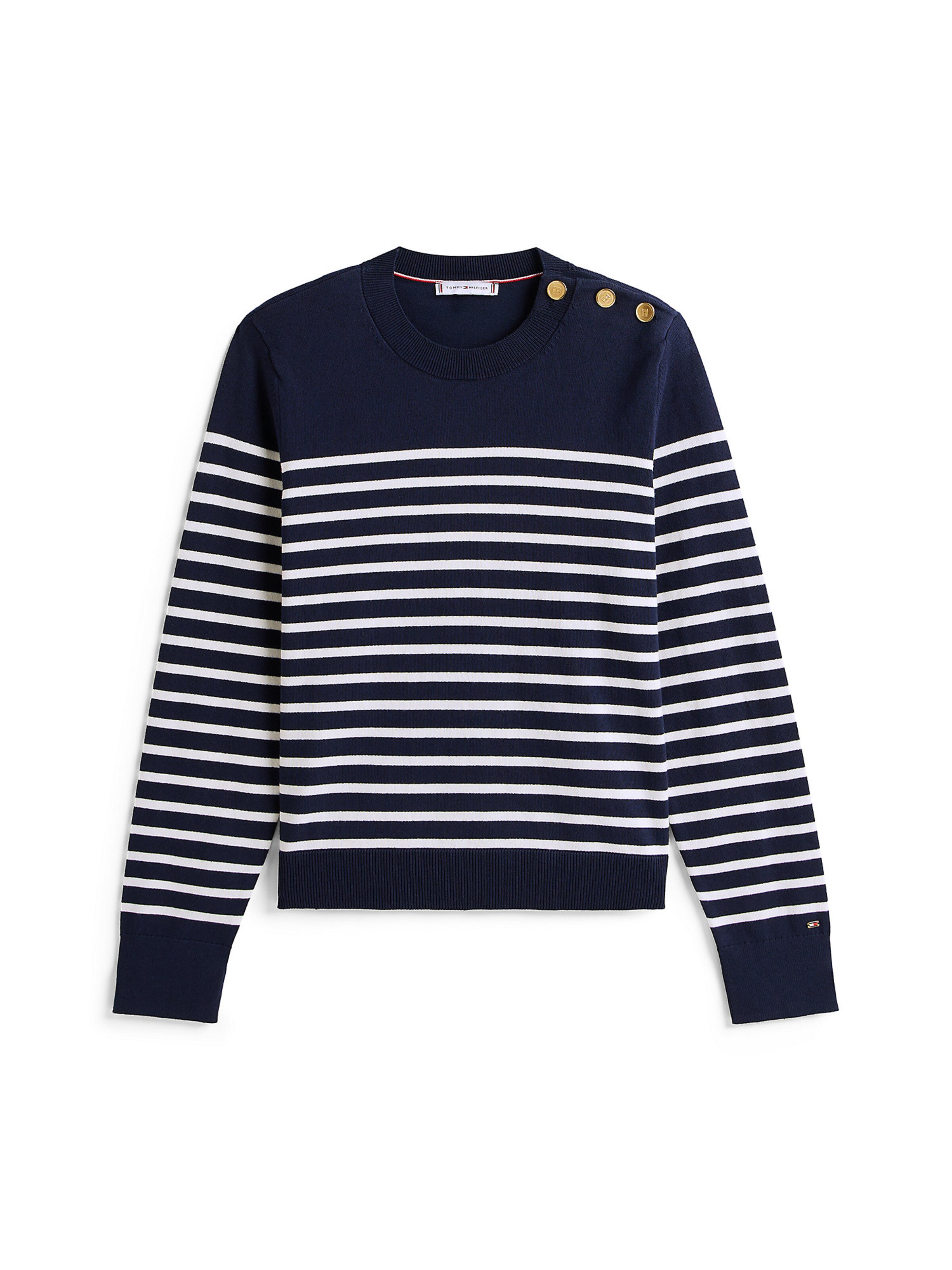 TOMMY HILFIGER Sweater in Navy / White, Item view