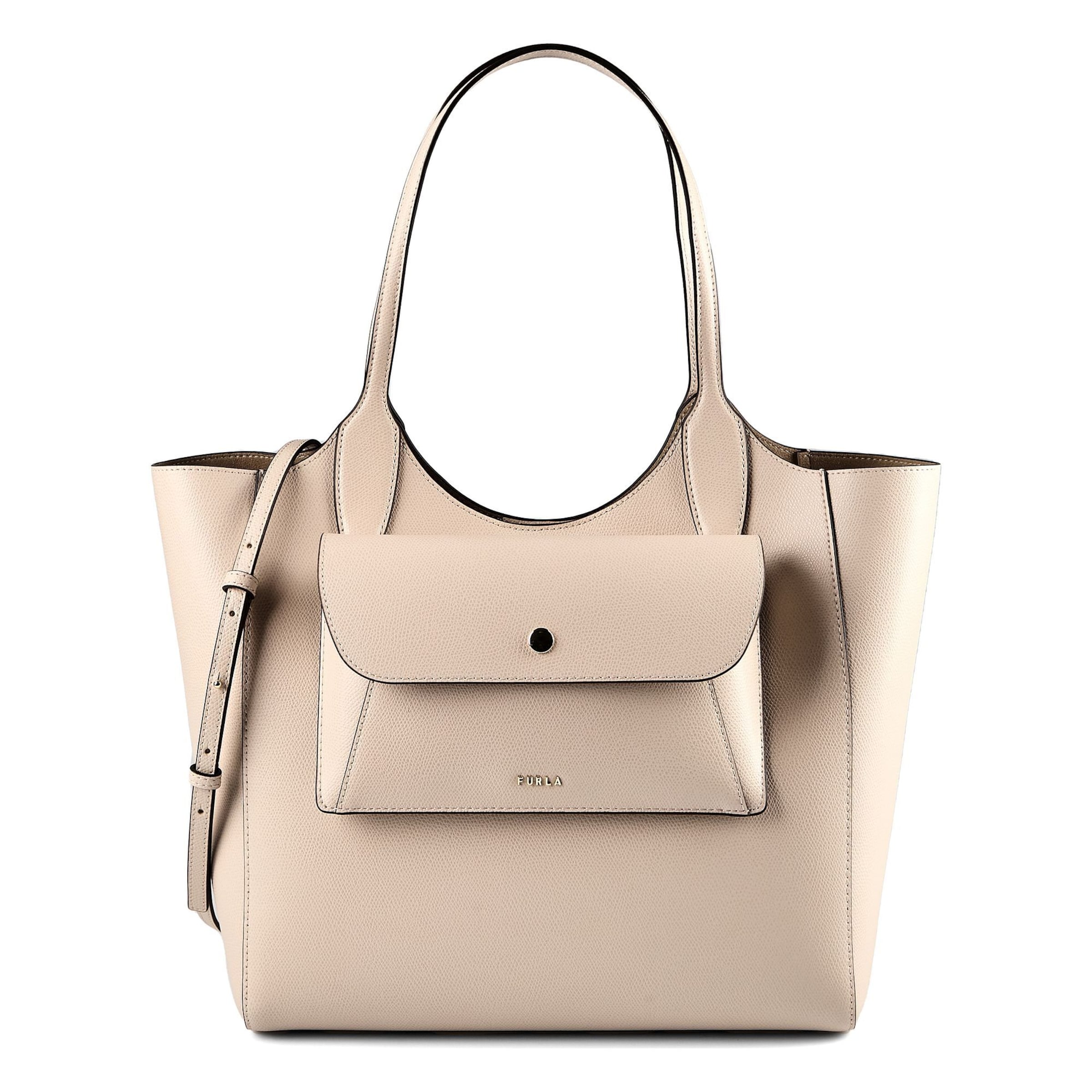 Sac bandoulière FURLA en beige : devant
