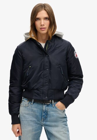 Superdry Tussenjas in Blauw: voorkant