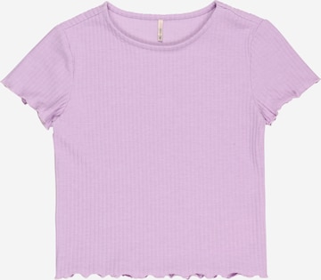 T-Shirt 'Nella' KIDS ONLY en violet : devant