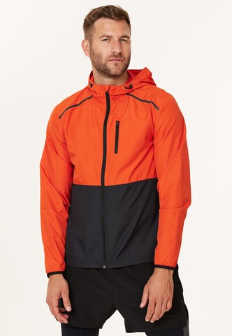 ENDURANCE Athletic Jacket 'Hugoee' in Orange: front