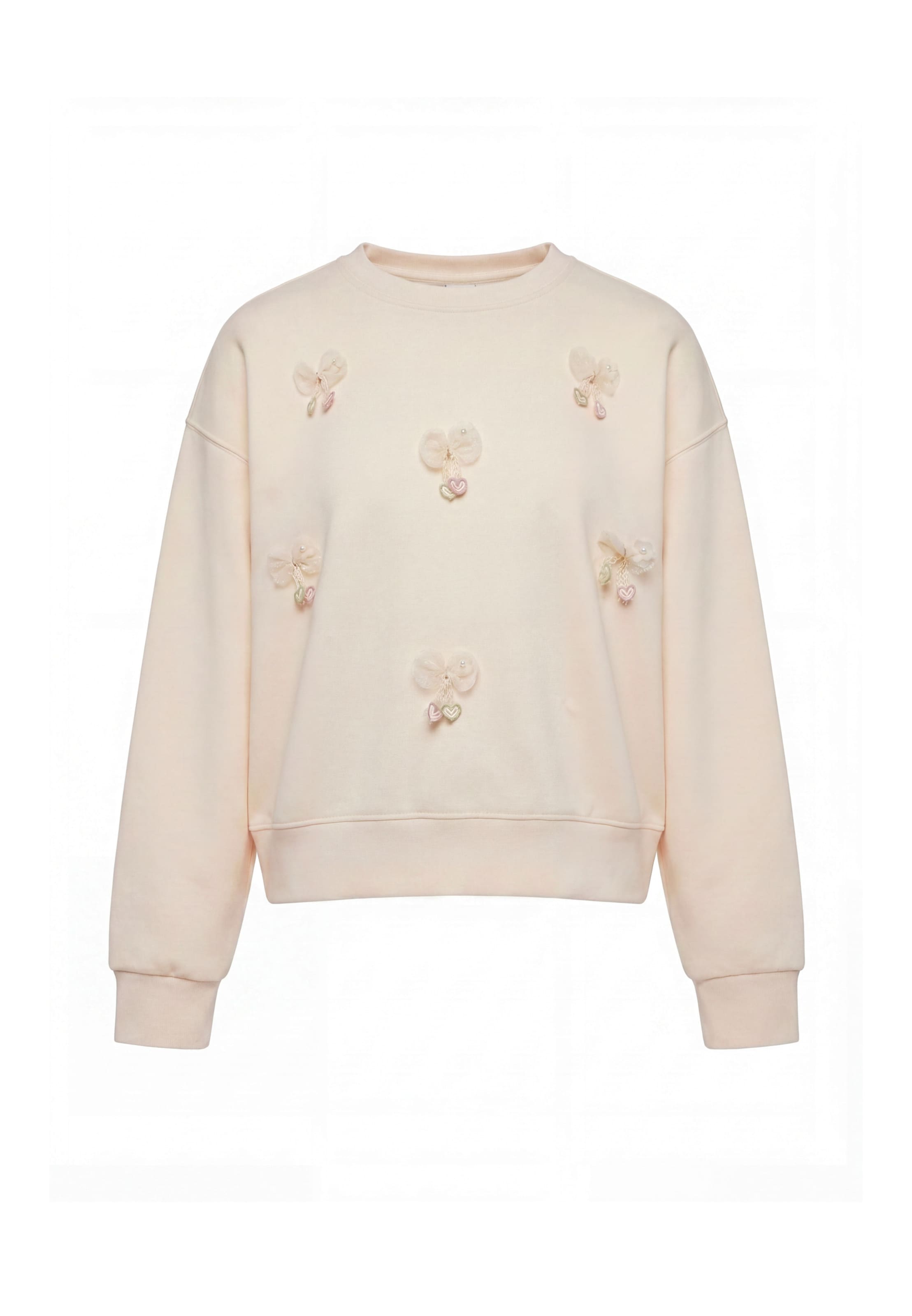 MYMO Sweatshirt 'Pop' in Beige: front