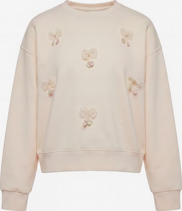 MYMO Sweatshirt 'Pop' in Beige: voorkant