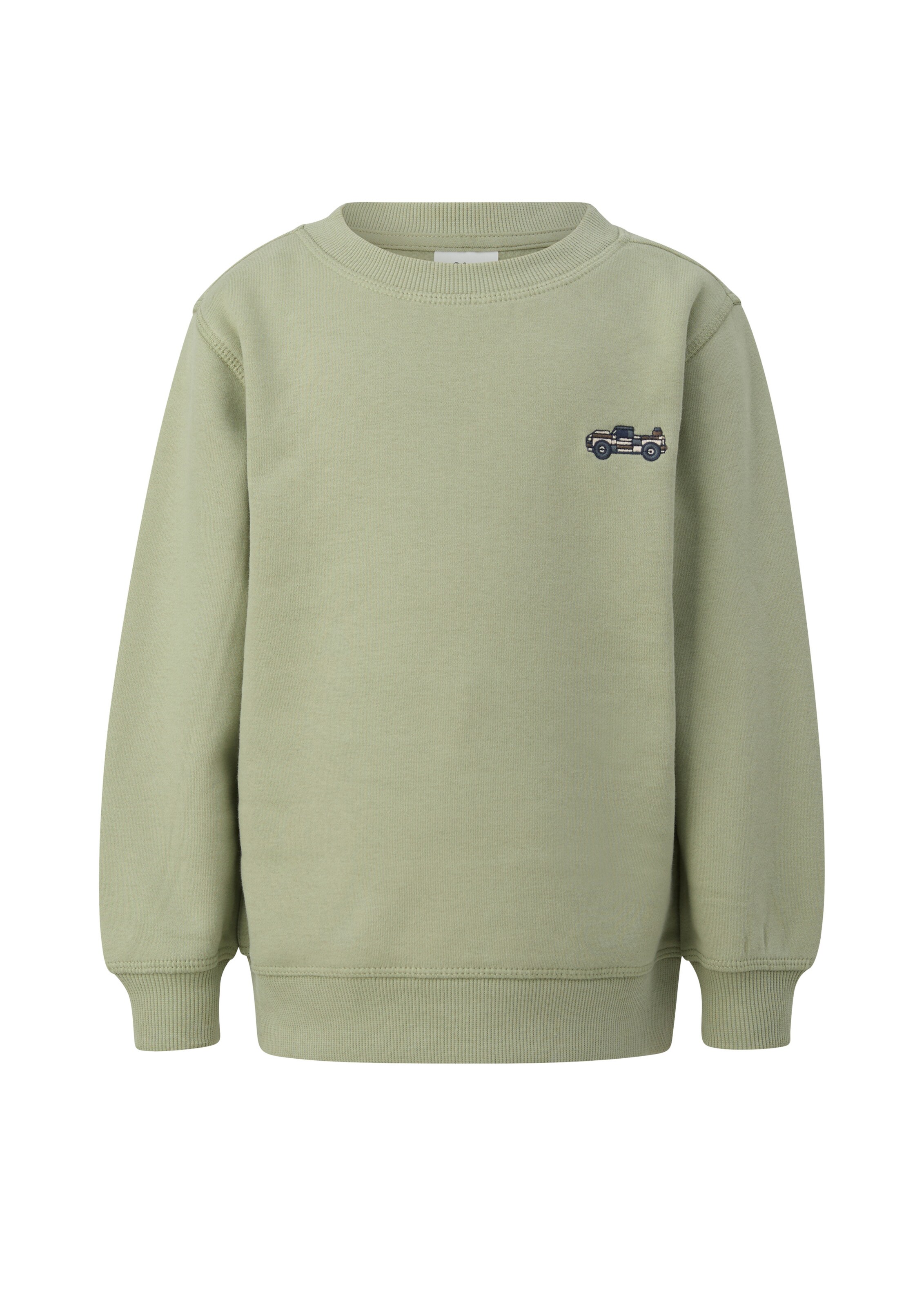 s.Oliver Sweatshirt in Groen: voorkant