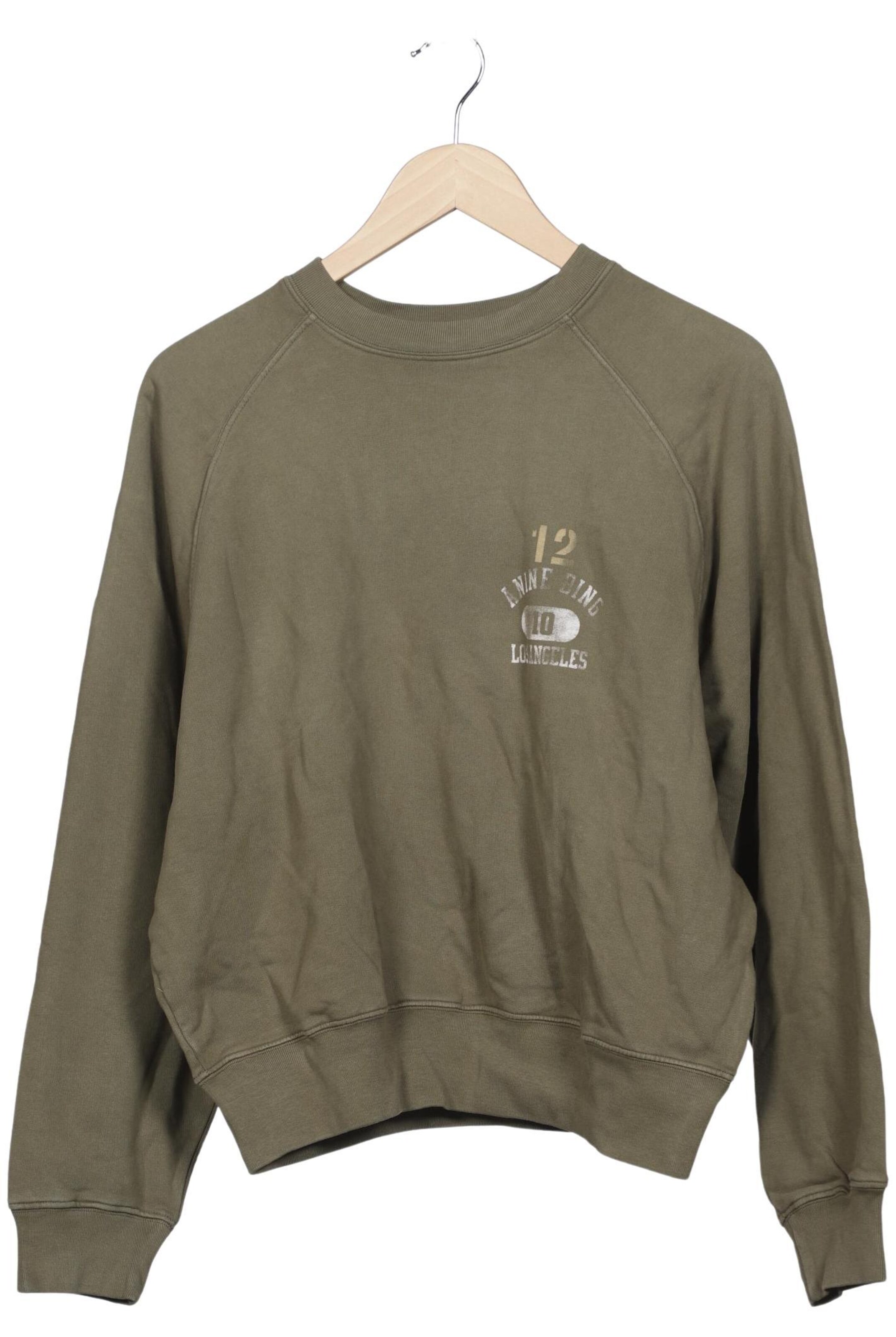 Anine Bing Sweatshirt & Zip-Up Hoodie in S in Green: front