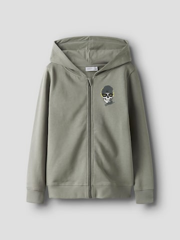 NAME IT - Sudadera con cremallera en gris