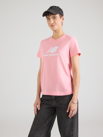 new balance Tričko 'Essentials' – pink: přední strana