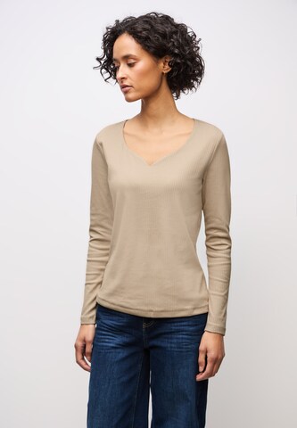 STREET ONE Shirt in Beige: Vorderseite