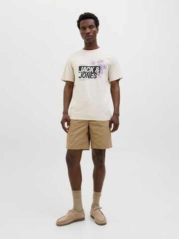 JACK & JONES Shirt 'JJJaxon' in Beige