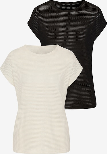 Marškinėliai iš VIVANCE, spalva – gelsvai pilka spalva / juoda, Prekių apžvalga