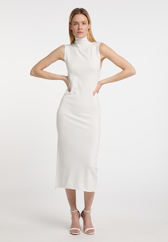 DreiMaster Klassik Stickad klänning 'Wais' i vit