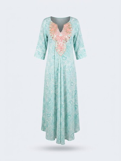 Miss June Šaty 'Robe Longue Naomi' ve velikosti 36-38 - tyrkysová, Produkt