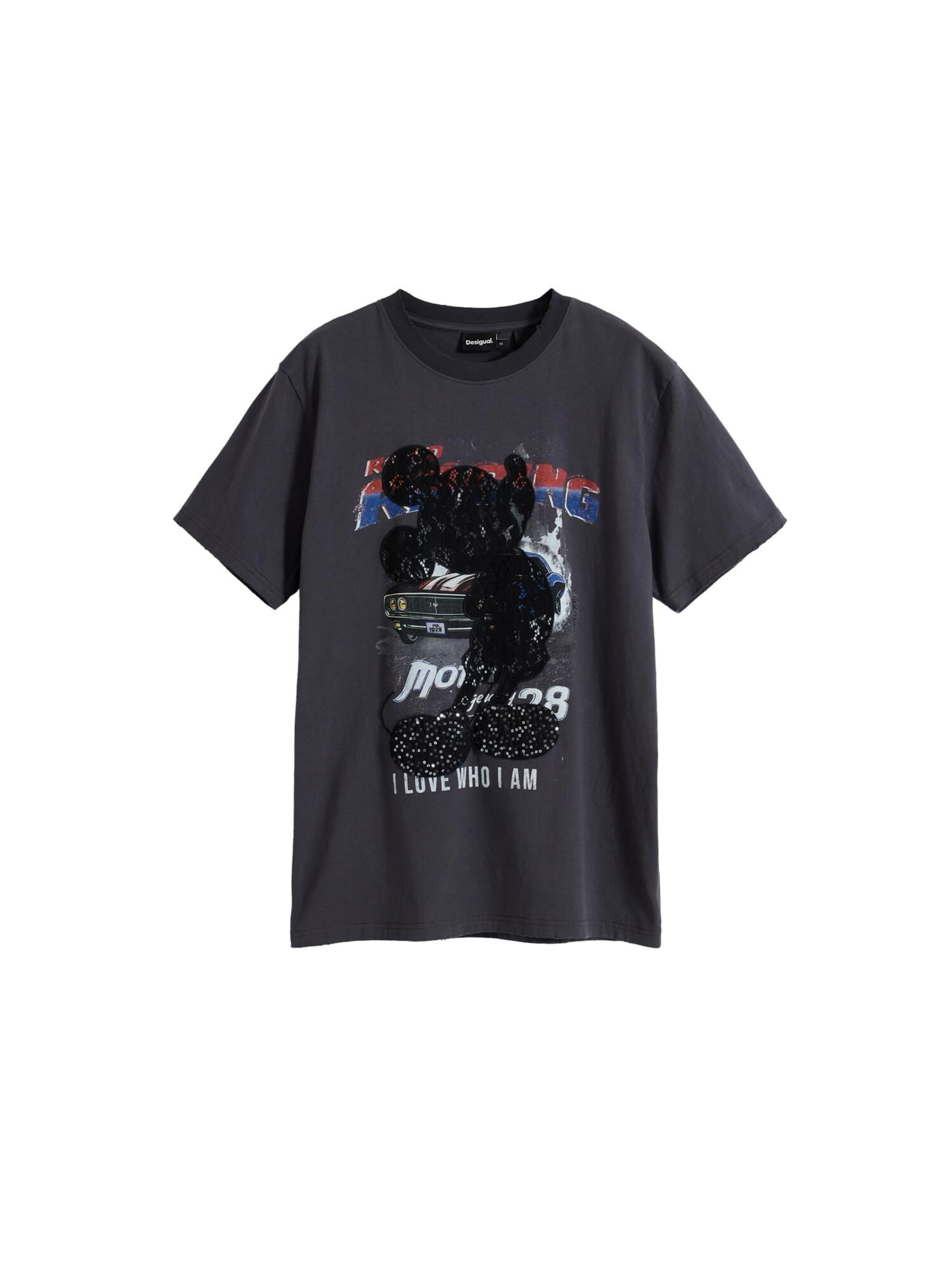 Desigual Тениска в черно: отпред