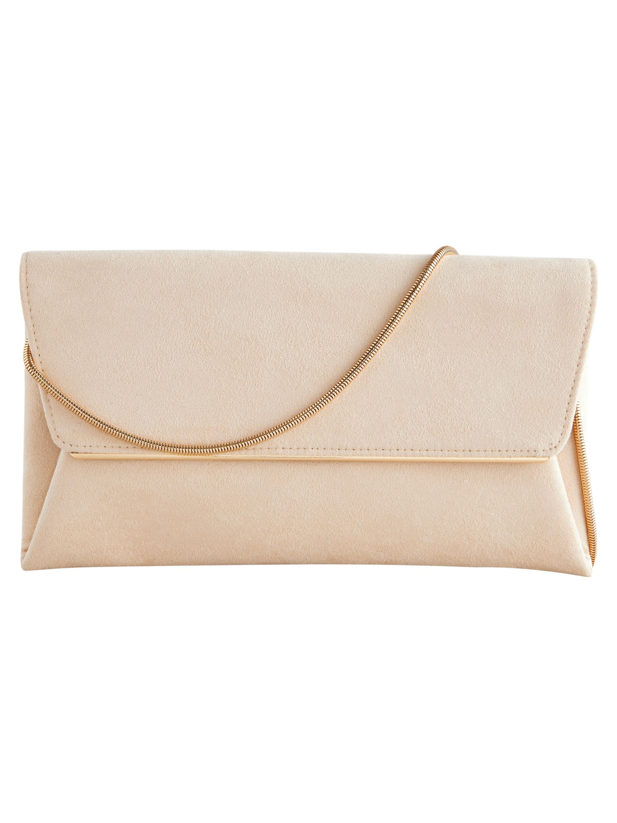 Next Clutch in Beige: Vorderseite