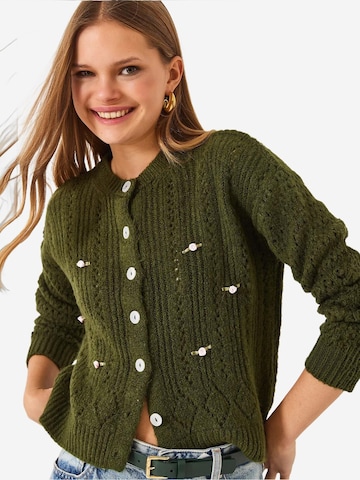 Bianco Lucci Gebreid vest in Groen