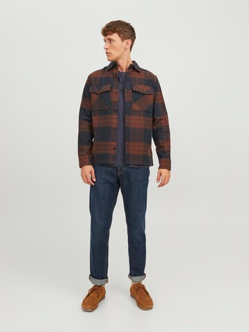 JACK & JONES Regular fit Skjorta 'Roy' i brun