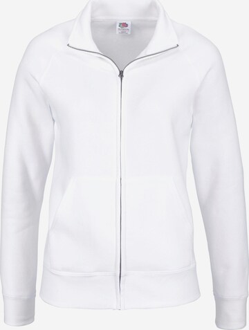 FRUIT OF THE LOOM Sweatshirt in White: front