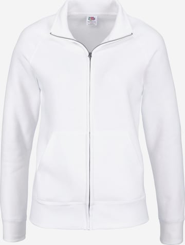 FRUIT OF THE LOOM Sweatshirt in White: front