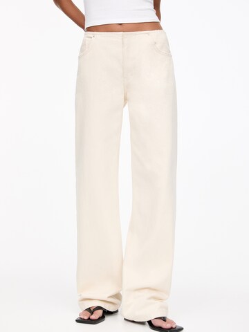 Wide leg Jeans di Pull&Bear in beige: frontale