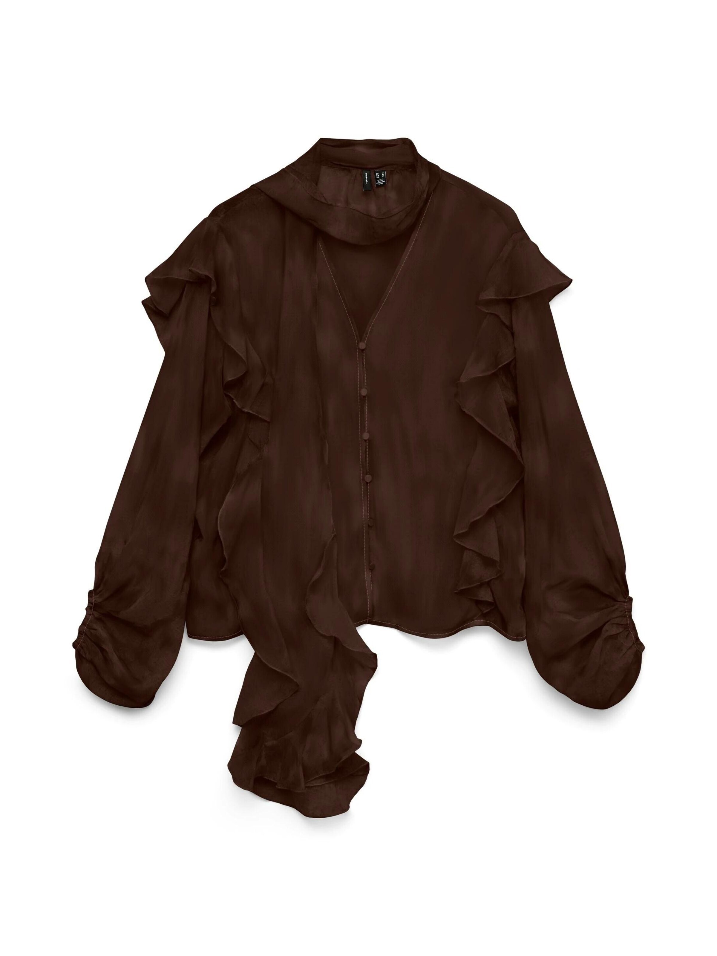 VERO MODA Shirt in Bruin: voorkant