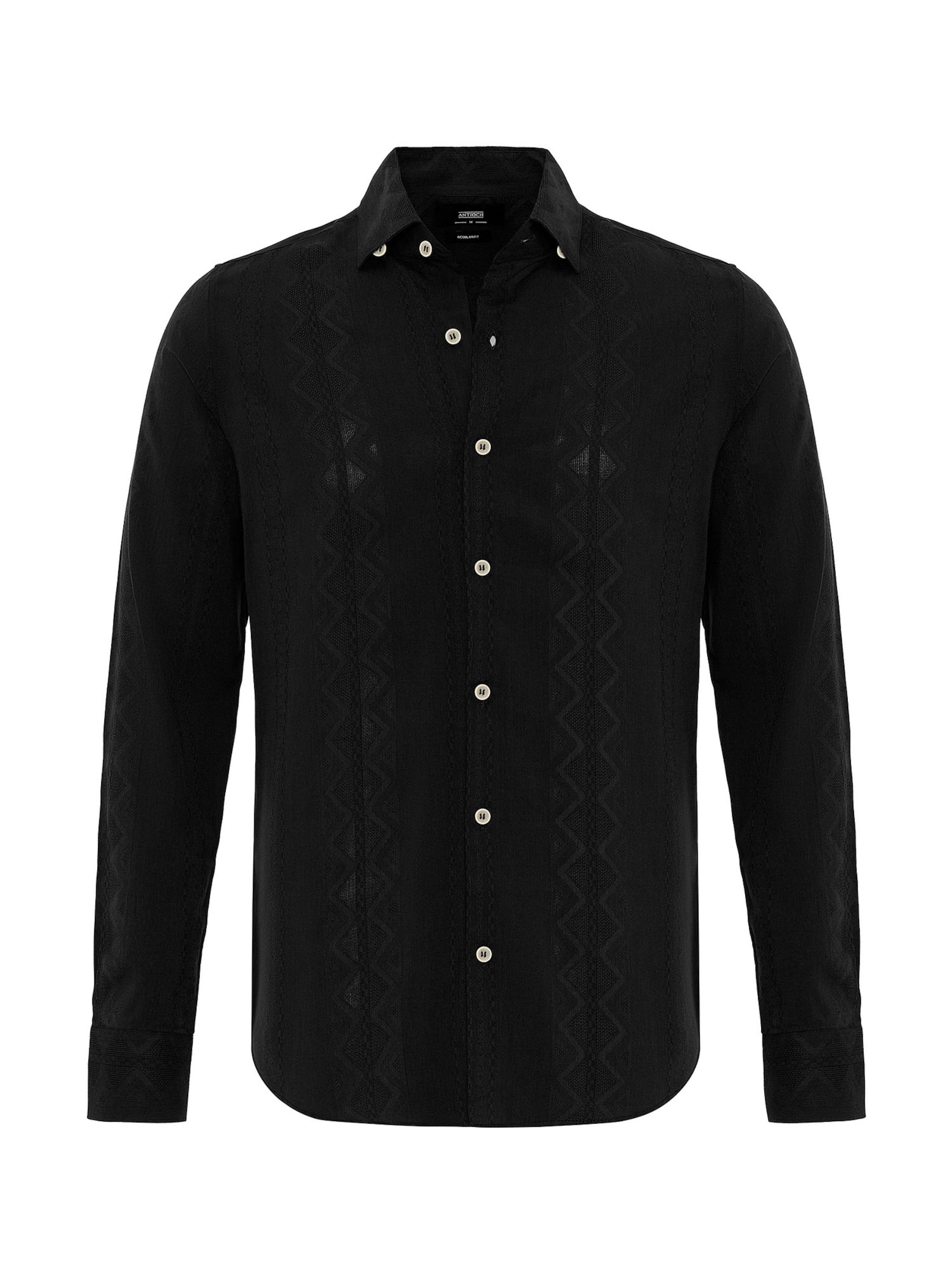 Antioch Tavaline suurus Triiksärk, värv must: eest vaates