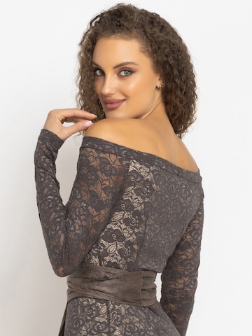 JIORO Dress 'ESSENTIALS' in Brown