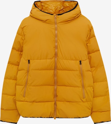 Pull&Bear Zimná bunda - Žltá: predná strana