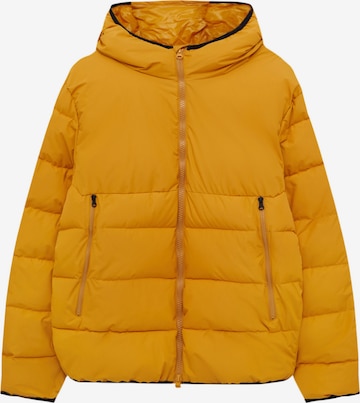 Veste d’hiver Pull&Bear en jaune : devant