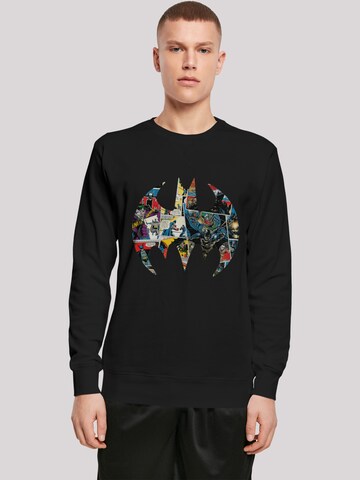 F4NT4STIC Sweatshirt 'Batman Comic Book' in Schwarz: Vorderseite