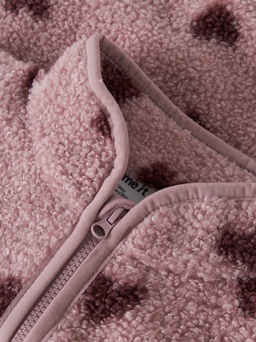 NAME IT Fleece Jacket 'NBFOLAJA' in Purple