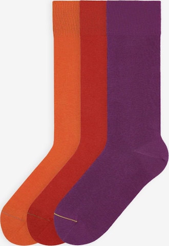 Von Jungfeld Socks 'Signature Innenbund' in Red: front